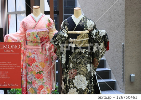レンタルの着物　和服　観光地の和服レンタル 126750463