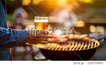 ビールとバーベキュー ビールとバーベキュー 126750843
