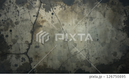 Grungy Concrete Wall Surface with Stains and Cracks for Texture Grungy Concrete Wall Surface with Stains and Cracks for Texture 126750895