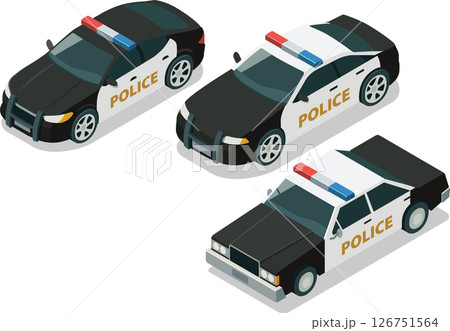 Isometric law enforcement vehicle 126751564