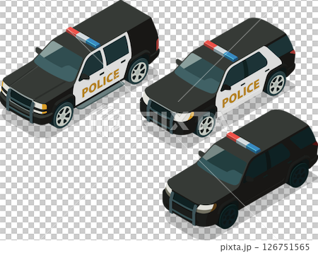 Isometric law enforcement patrol vehicle 126751565
