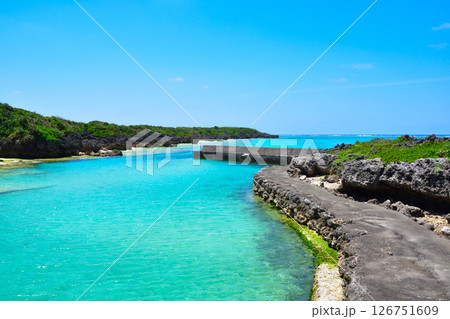 与論島　寺崎漁港 126751609