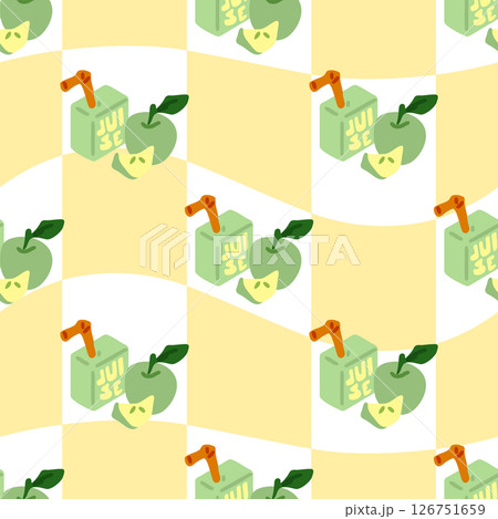Green Apple Juice Pattern Design Green Apple Juice Pattern Design 126751659