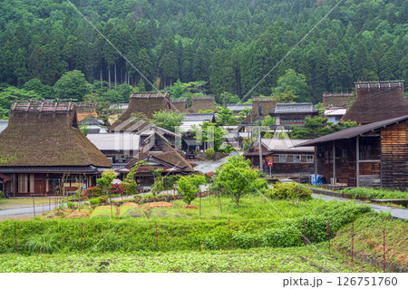 京都 美山かやぶきの里の風景 京都 美山かやぶきの里の風景 126751760