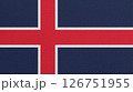 Iceland flag on abstract background 126751955