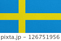 Flag of Sweden on abstract background 126751956
