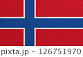 Flag of Norway on abstract background 126751970