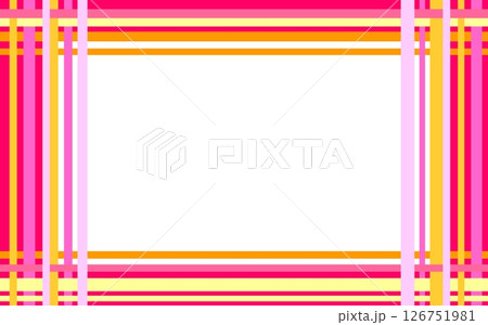 フレーム 格子模様 ホワイトスペース ピンク フレーム 格子模様 ホワイトスペース ピンク 126751981