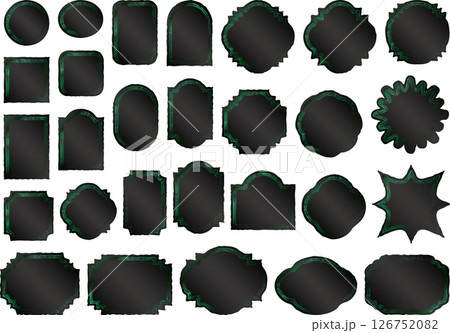 ラベル筆、三重線、17緑 126752082