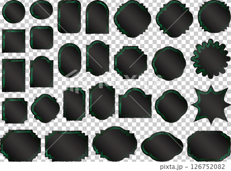 ラベル筆、三重線、17緑 126752082