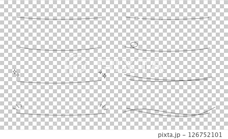 Hand-drawn thin line variation illustrations 126752101