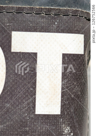 Written Wording in Distressed State Typography Found Ransom Letter T Written Wording in Distressed State Typography Found Ransom Letter T 126752566