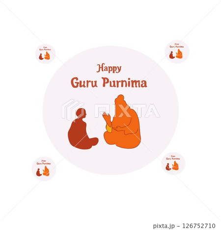 Happy guru Purnima free vector illustration 126752710