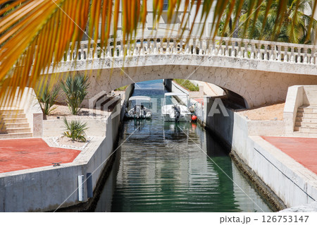 May 30, 2024: Cap Cana, Dominican Republic Bridge Over Canal in Cap Cana Marina 126753147