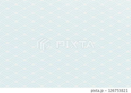 背景素材　青海波 126753821