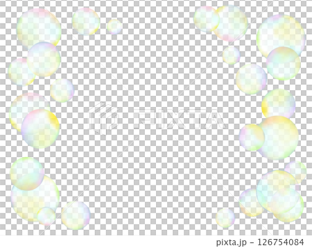 美麗的肥皂泡框架例證 126754084