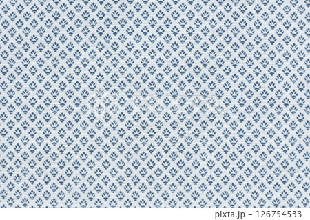 Macro texture of a fabric consisting of one hundred percent cotton. 126754533