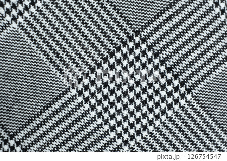 Macro texture polyester and viscose fabric top view. 126754547