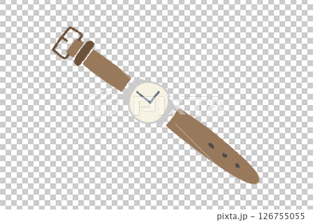 置きっぱなしの腕時計　暮らしのイラスト　 126755055