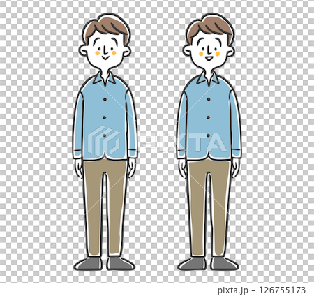 Male full body vector Male full body vector 126755173