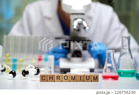 Conducting Laboratory Research on Chromium Using a Microscope and Various Glassware Equipment 126756230
