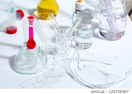 Chemical scientific laboratory stuff test tube flask Chemical scientific laboratory stuff test tube flask 126756967