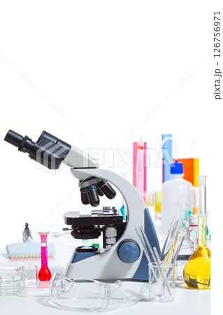 Chemical scientific laboratory stuff test tube flask Chemical scientific laboratory stuff test tube flask 126756971
