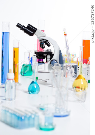 Chemical scientific laboratory stuff test tube flask Chemical scientific laboratory stuff test tube flask 126757246