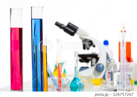 Chemical scientific laboratory stuff test tube flask Chemical scientific laboratory stuff test tube flask 126757267