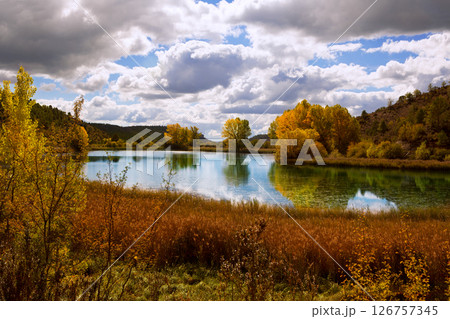 Laguna del Marquesado lake lagoon in Cuenca Spain 126757345