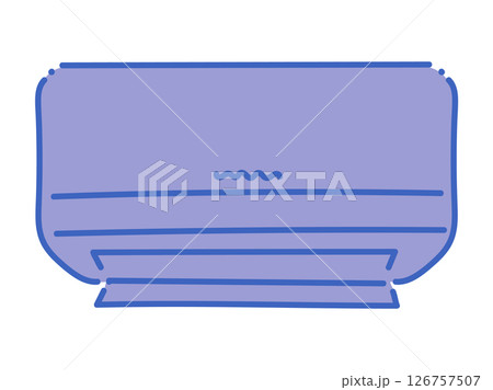 室内用のシンプルでゆるいエアコンイラスト 室内用のシンプルでゆるいエアコンイラスト 126757507