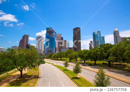 Houston Texas Skyline with modern skyscapers 126757708