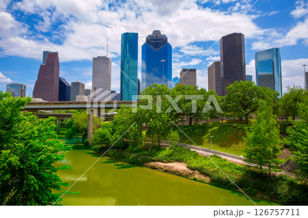 Houston Texas Skyline with modern skyscapers 126757711
