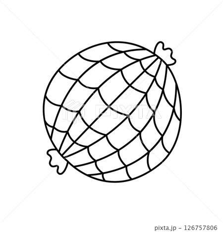 Smoked sausage outline symbol. Fresh raw sausages. Vector illustration. Smoked sausage outline symbol. Fresh raw sausages. Vector illustration. 126757806