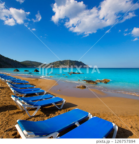 Ibiza Aigues Blanques Aguas Blancas Beach at Santa Eulalia Ibiza Aigues Blanques Aguas Blancas Beach at Santa Eulalia 126757894