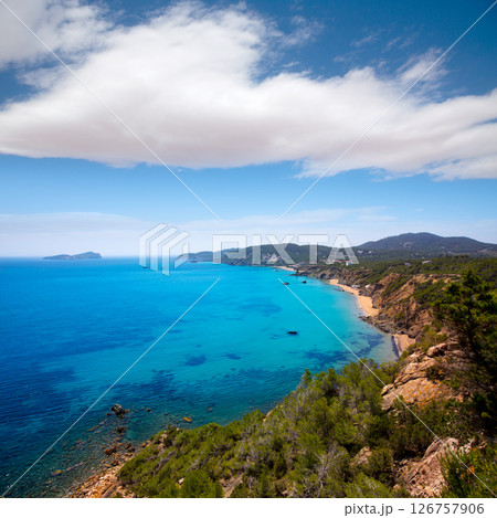 Ibiza Aigues Blanques Aguas Blancas Beach at Santa Eulalia 126757906