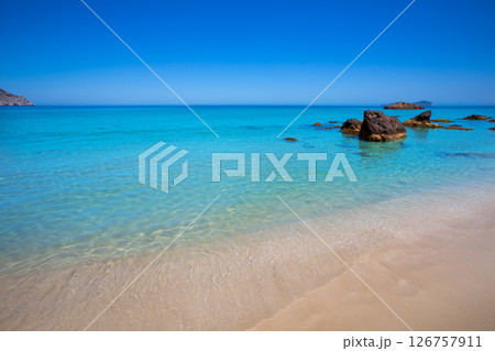 Ibiza Aigues Blanques Aguas Blancas Beach at Santa Eulalia 126757911
