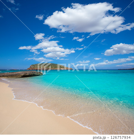 Ibiza Cala Conta Comte beach in Sant Josep 126757934
