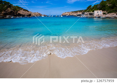 Ibiza Cala Vedella Vadella in Sant Josep at Balearics Ibiza Cala Vedella Vadella in Sant Josep at Balearics 126757959