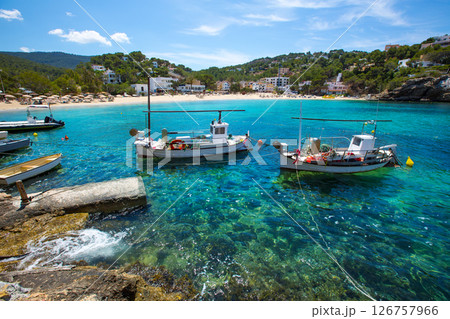 Ibiza Cala Vedella Vadella in San Jose at Balearics Ibiza Cala Vedella Vadella in San Jose at Balearics 126757966