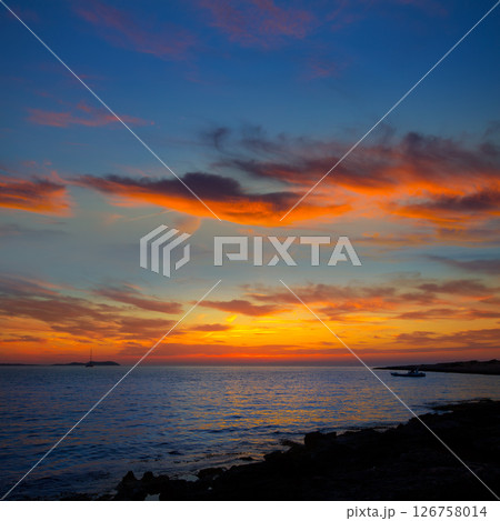 Ibiza san Antonio Abad de Portmany sunset 126758014