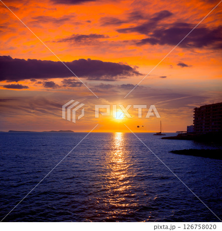 Ibiza san Antonio Abad de Portmany sunset 126758020