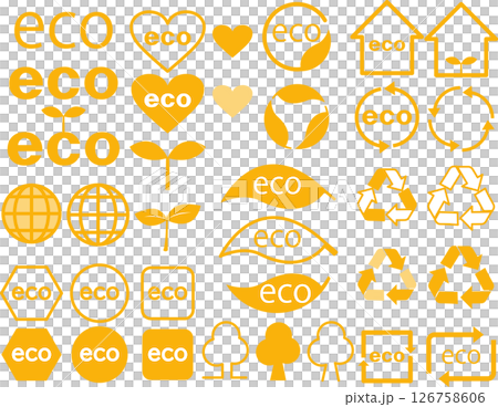 シンプルアイコンセット シンプルアイコンセット 126758606