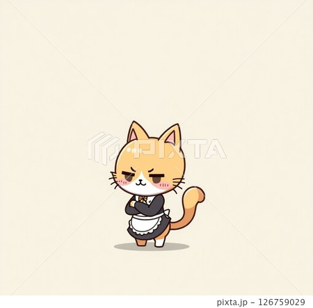 どや顔メイド猫 126759029