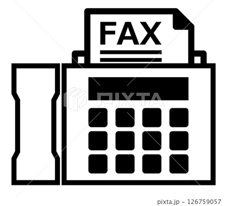 仕事で書類や文章のFAX送信をするファックス機械 仕事で書類や文章のFAX送信をするファックス機械 126759057