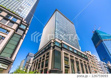 日本の東京都市景観5月。コレド室町3や日本橋一丁目の再開発事業などを望む。新たな時代に…=28日 日本の東京都市景観5月。コレド室町3や日本橋一丁目の再開発事業などを望む。新たな時代に…=28日 126759093