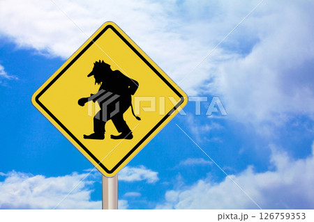 Troll - Crossing sign Troll - Crossing sign 126759353