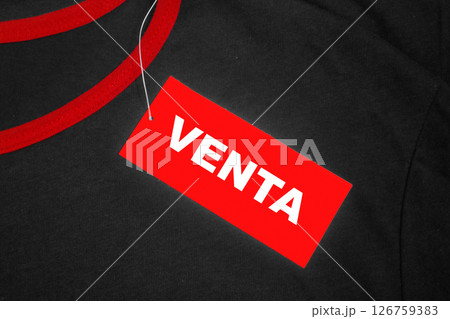 Spanish Sale tag 126759383