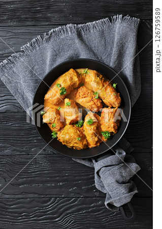 cabbage rolls with quinoa and ground meat filling cabbage rolls with quinoa and ground meat filling 126759589
