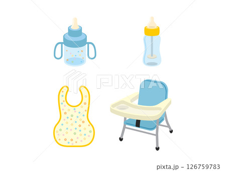 Set of baby goods icons stock illustration Set of baby goods icons stock illustration 126759783